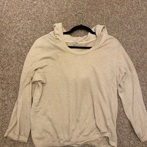 James Perse Soft Hoodie - Bone, Size 3